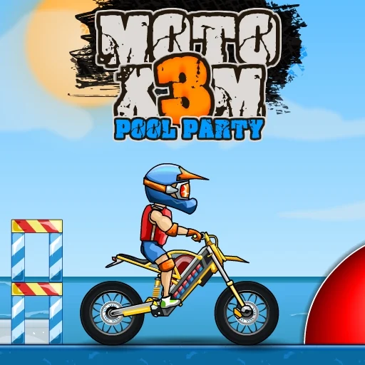Moto X3M Pool Party – free action browser game