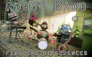 Robot Band - Find the differences – free puzzle browser game